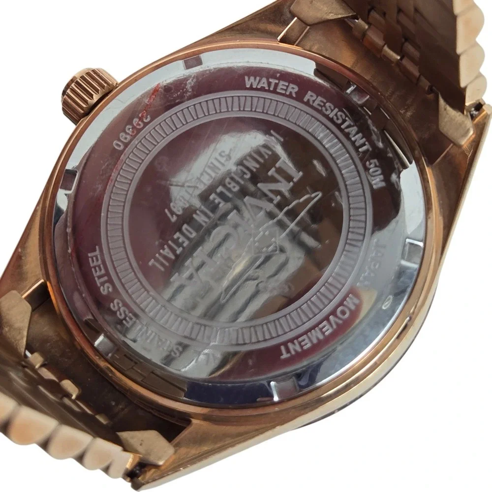 Invicta Specialty Men's Rose Gold Stainless Watch Japan Quartz 29390 NEW No Box